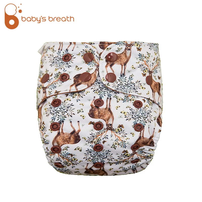 Baby Washable Cloth Diapers nappy cover washable printed diapers ecological reusable wipe able cloth diaper 1PCS |