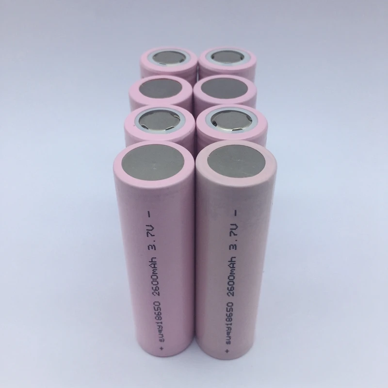 Suqy 8 шт./лот 100% Новый оригинальный Bateria 18650 3,7 в 2600 мАч inr18650 аккумулятор перезаряжаемые батарея для запасные аккумуляторы телефонов