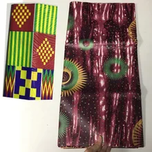 Африканская вощеная ткань печати гхановый воск принты ткань воск цветные ткани парча в Гвинейском стиле высокое качество 5+ 2 ярдов/Лот