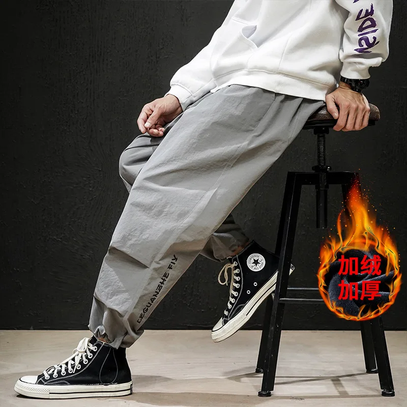 

2019 Hk1983 plus Velvet Japanese-style Macheda Large Size Printed Pants with Velvet Sub-M-5x Hk1198