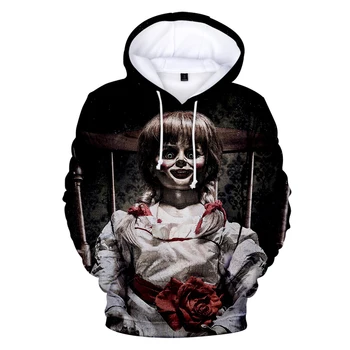 

3D Annabelle Hoodies Men Sweatshirts Fashion Women Print 3D Hoodies pullovers Autumn Sweatshirts Horror movie Annabelle Hoodies