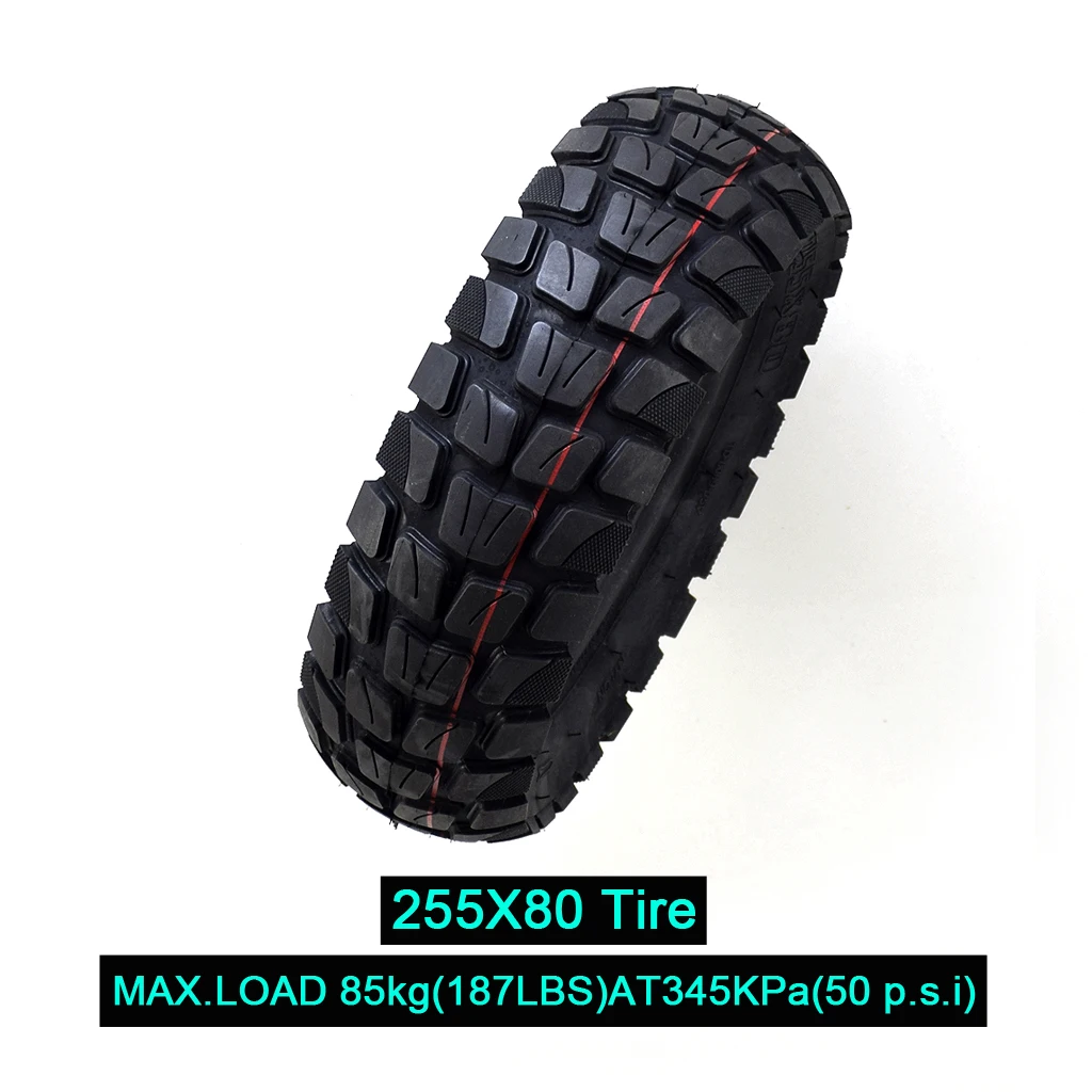 255x80 semi Off-Road E-Scooter 10" Tyre for ZERO 10X & Kaabo Mantis Techlife X7S 