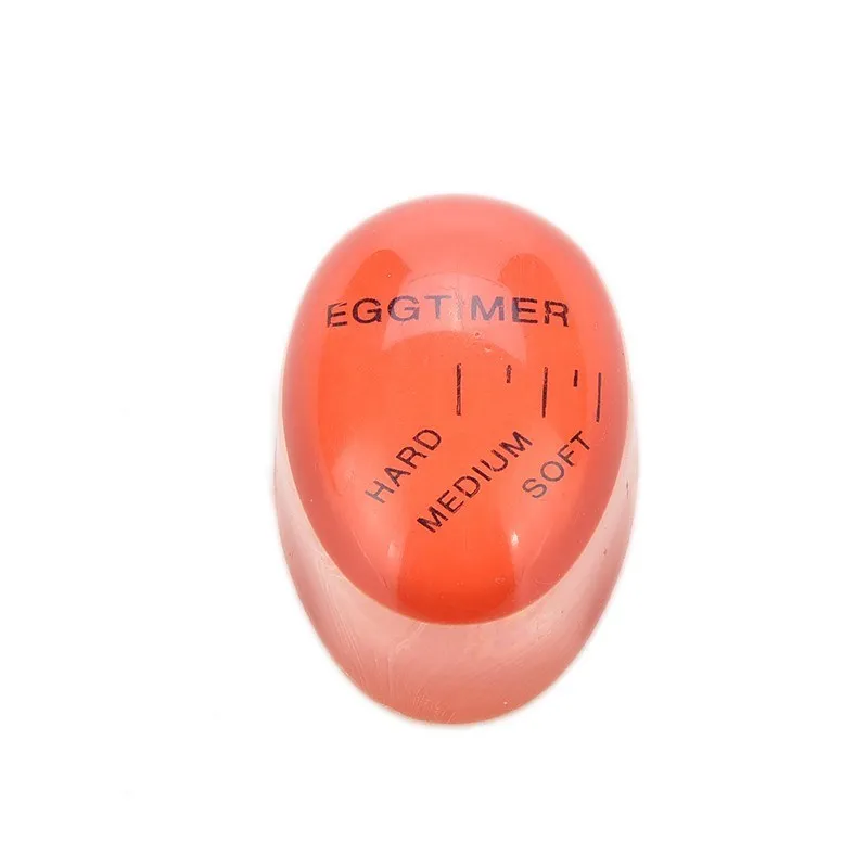 1pcs Egg Perfect Color Changing Timer Yummy Soft Hard Boiled Eggs Cooking Kitchen Eco-Friendly Resin Egg Timer Red timer tools