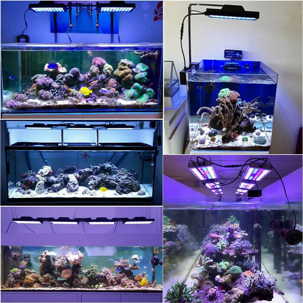 Попблум Светодиодная лампа для аквариума морские аквариумные огни рифовый