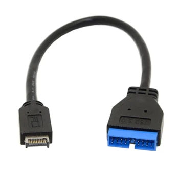 

USB 3.1 Type-C Mini 20 Pin Front Panel Header To USB 3.0 Standard 19/20Pin Header Extension Cable 20Cm For Asus-Motherbo