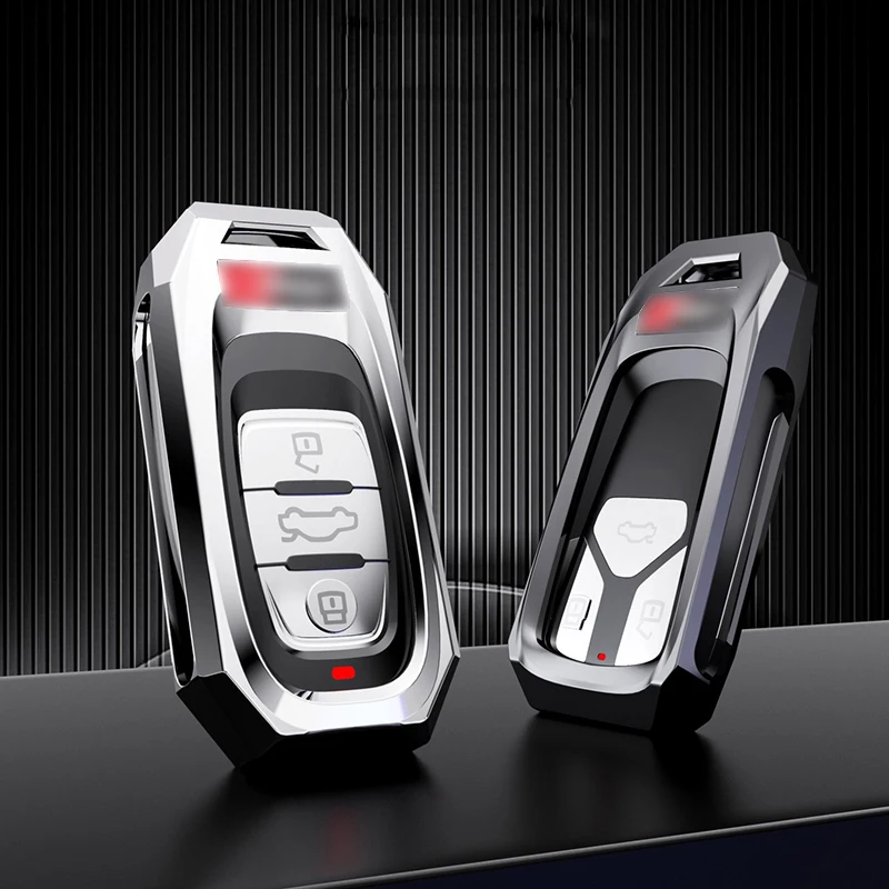 1 Pcs Zinc Alloy Car Key Case Cover for Audi A1 A3 8P 8V 8L A4 A4L B6 B7 B8 A5 8T A6 C5 C6 C7 A7 4G A8 4E D3 D4 8N 8J Q5 Q7 TT