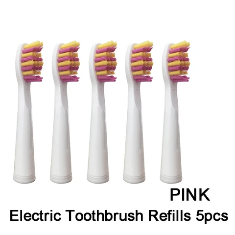 Toothbrush Heads Sonic Replaceable Tooth Brush Head Soft Bristle 5pcs for Seago SG-507B/908/909/917/610/659/719/910