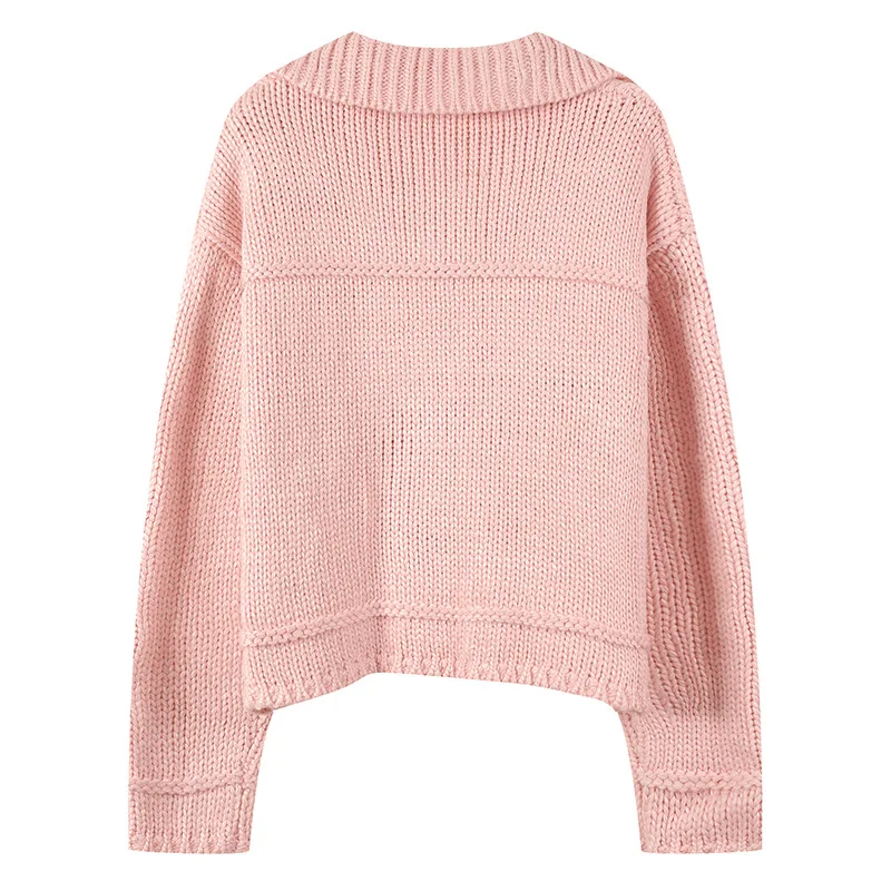 WHITNEY WANG осень зима мода уличная пуговицы женский кардиган джемпер pull femme sueter mujer invierno