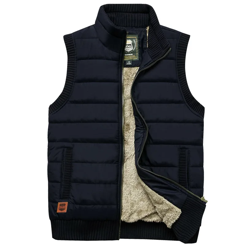 Men's Vest Winter Casual Fleece Zipper Jackets 2019 Thicken Warm Sleeveless Jacket Winter Army Green Black Waistcoat Vest Men's Vest Winter Casual Fleece Zipper Jackets 2019 Thicken Warm Sleeveless Jacket Winter Army Green Black Waistcoat Vest