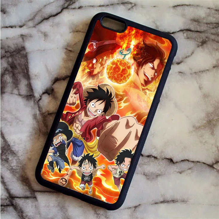 Черный KETAOTAO Аниме one piece Luffy чехол для телефона s для samsung S3 4 5 6 7 8 9 PLUS Note 3 4 5 7 8 чехол Мягкий ТПУ резиновый силиконовый - Цвет: Черный