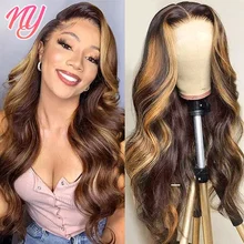 

Highlight Wig Human Hair Body Wave Lace Front Wigs For Woman Human Hair 13x4 Lace Frontal Wig 8"-32" Colored Human Hair Wigs