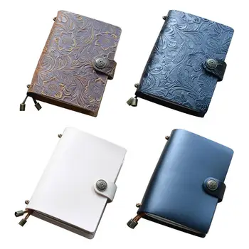 

Vintage Leather Travel Journal Notebook Diary Embossed Press Notepad Sketchbook