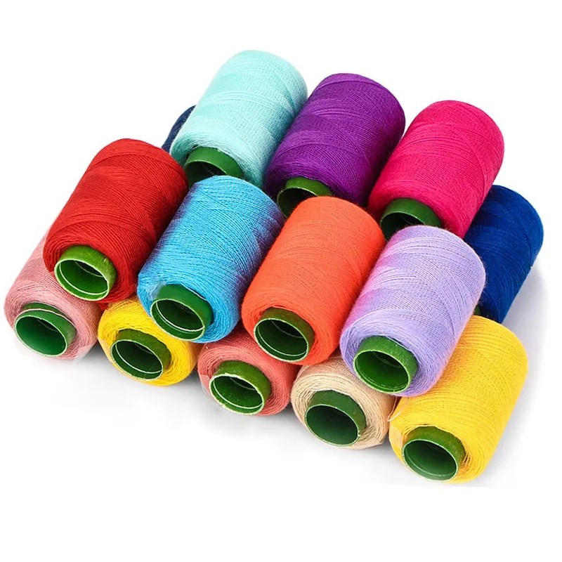 Single roll of 300m household sewing machine thread, small roll of 302 thread, black and white hand-stitched clothes thread