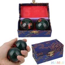 Cloisonne Health Exercise Stress Baoding Balls Yin Yang Fitness Handball Therapy Fitness B