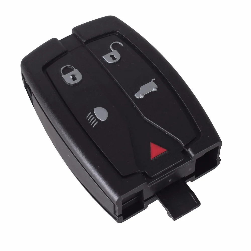 KEYYOU FOR LAND ROVER FREELANDER 2 SMART REMOTE CONTROL CAR KEY 433 MHZ CASE 5 BUTTON WITH SMALL UNCUT BLADE FOB KEY COVER