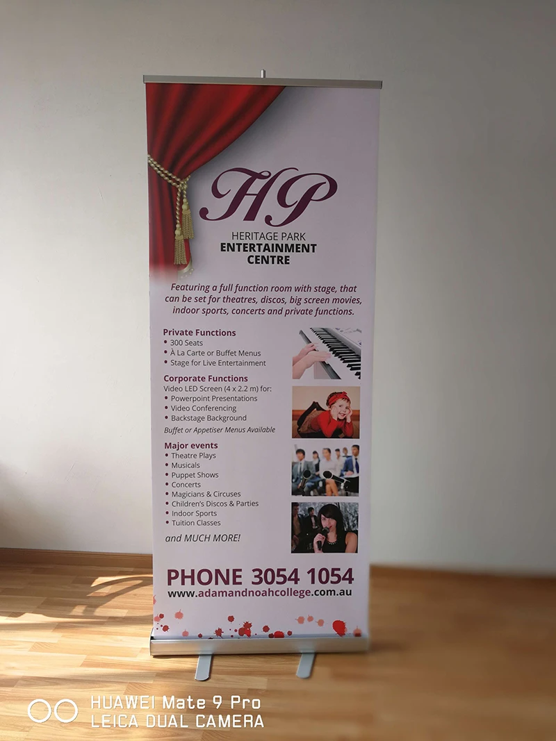 Roll up banner80X200cm PVC画面