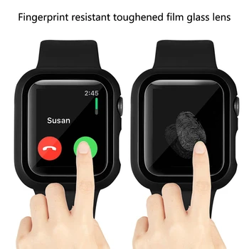 

2 In 1 Matte Full Coverage Durable Protective Dustproof Shatter Resistant With Screen Protector Watch Case Ultra Thin For Apple