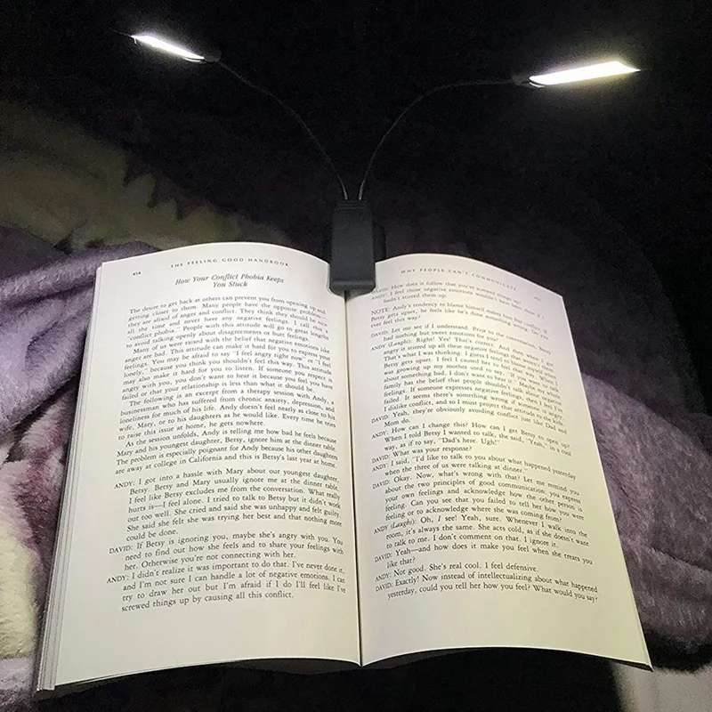 Музыкальная лампа со стойкой клип на светодиодный светильник-не мерцает, полностью регулируется, 6 уровней яркости-также для чтения книг
