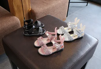 

Summer Style Girls Sandals Children Toddler Kids For Shoes Girls Beach Sandals Rabbit Ears Girls Princess Shoes Sequins Sneakers