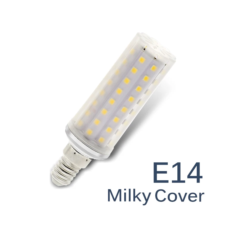 Светодиодный лампочка E27 9 Вт AC86-265V 80 светодиодный s Прозрачный/молочный Чехол Высокая яркость без мерцания энергосберегающий светодиодный светильник светодиодный кукурузная лампочка - Испускаемый цвет: E14 Milky Cover