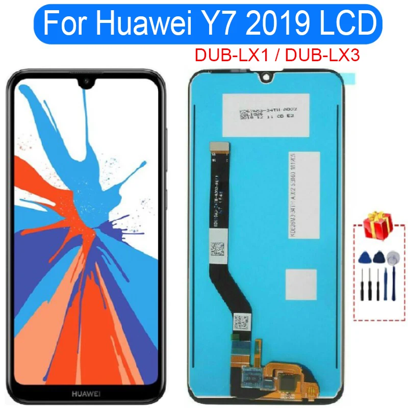 Original LCD Display 6.26" For Huawei Y7 2019 Touch Screen Digitizer Replacement Parts DUB-LX1 DUB-LX3 | Мобильные телефоны и