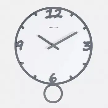 

14 Inch large wall clock No Glass Clcoks 3d Chinese ink paint Style clock swing Time Silent Office Study Living Room Item Speci