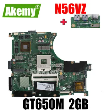 

send board+N56VZ Motherboard GT650 2G For Asus n56v N56VM N56VJ N56VZ N56VB Laptop motherboard N56VZ Mainboard N56VZ Motherboard