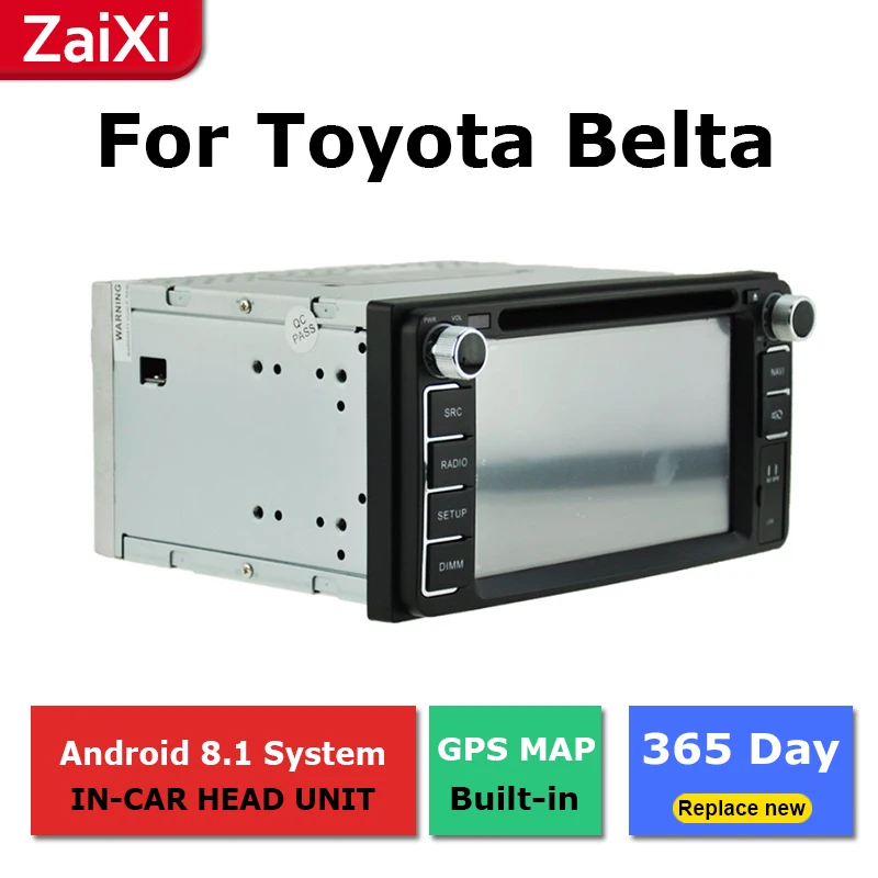 Flash Deal ZaiXi 2Din For Toyota Belta Limo Vois Yaris 2005~2013 Car Android Radio Multimedia Player GPS Navigation IPS Screen HiFi WiFi 1