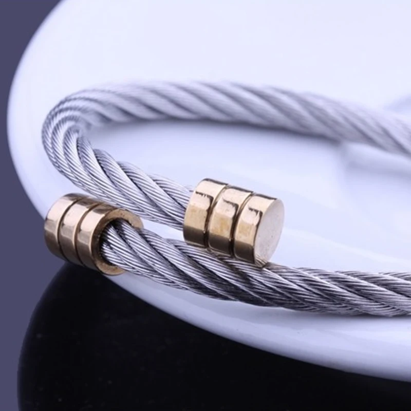 adjustable a bangles for womens luxury stainless steel gifts for woman accessories bangles for men Fashion Jewellery wholesale