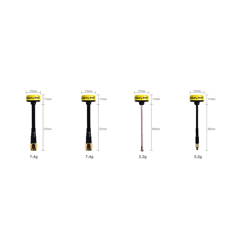 Антенна Speedy Bee 5,8 GHz 2.0Dbi RHCP SMA/RP-SMA/UFL/MMCX FPV антенна для гоночного дрона FPV