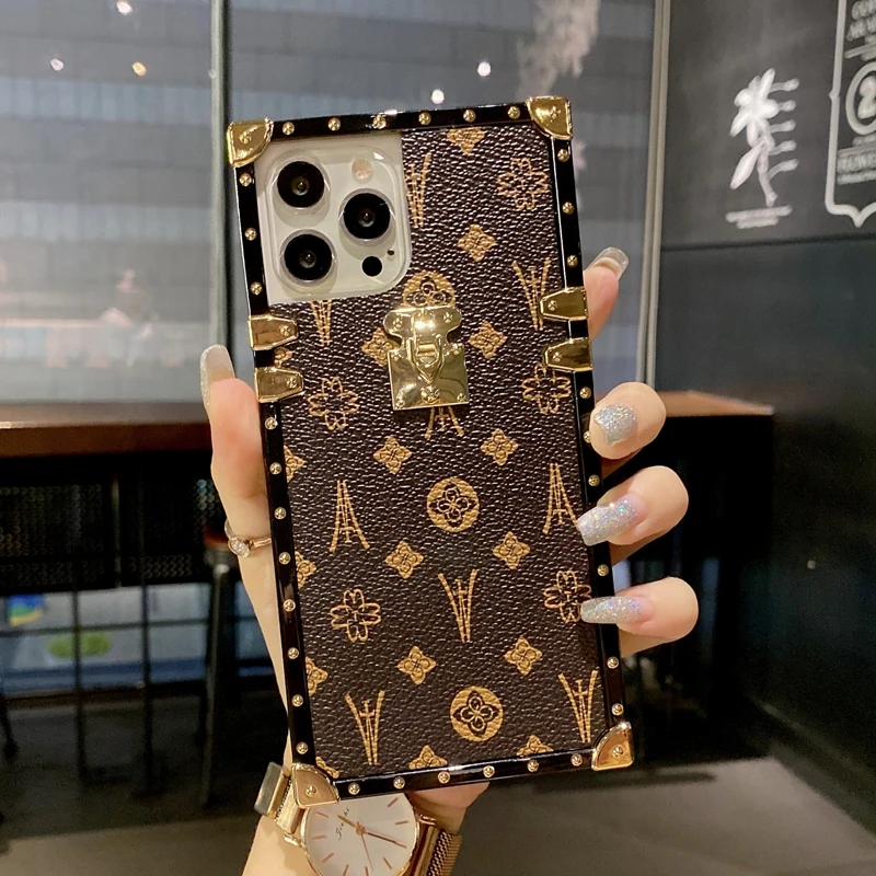 Fashion Square Leather Phone Case For Motorola One 5g Ace Moto G