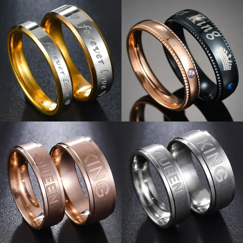 MeMolissa Never fade engage для мужчин t Позолоченные посеребренные буквы forever Love ювелирные аксессуары для женщин и мужчин свадебные парные кольца