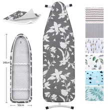 Чехол для гладильной доски, устойчивый к прижиганию, очень толстый Хлопковый чехол для утюга с подкладкой, термоотражающая прокладка для тяжелых условий работы, около 140x50 см Чехол для гладильной доски, устойчивый к прижиганию, очень толстый Хлопковый чехол для утюга с подкладкой, термоотражающая прокладка для тяжелых условий работы, около 140x50 см