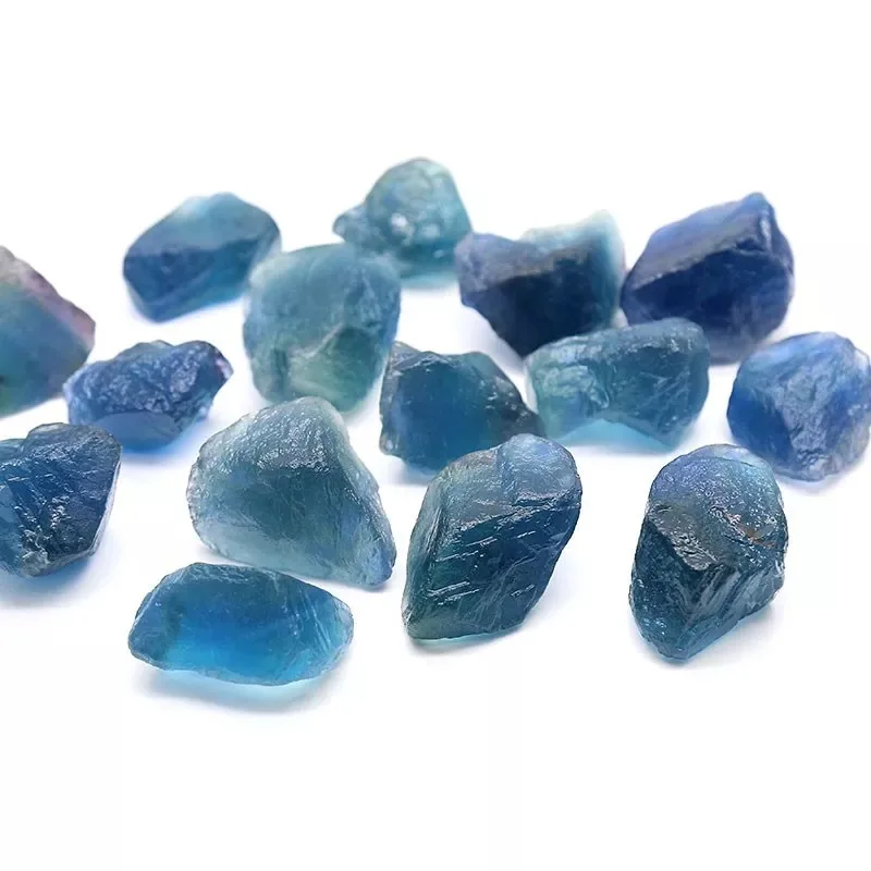 1 шт. 3-5 см натуральный зеленый синий флюоритовый кварц кристалл изготовление кулон DIY ожерелье камень Исцеление драгоценный камень украшение дома
