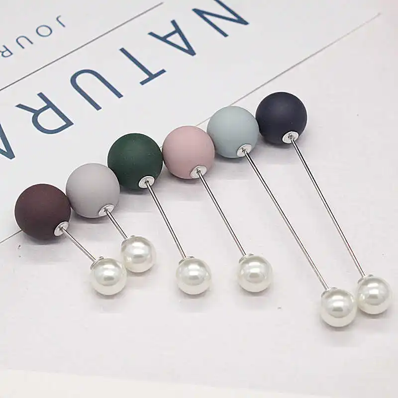 

Korean Kerongsang Scarf Color Shawl Cardigan Fashion Collar Pearl Accessories Pin of Version Brooch