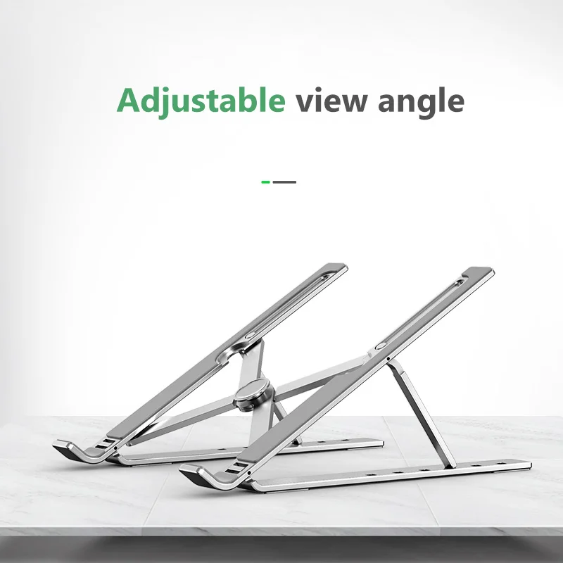  Adjustable Laptop Stand Foldable Notebook Stand Holder For Macbook Lapdesk Portable Aluminum Alloy 
