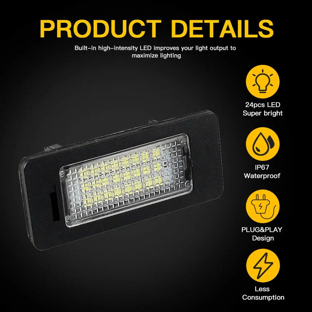 Illuminazione targa a LED per E39 E60 E82 E90 E91 E92 E93 M3 E39 E60 E70 X5
