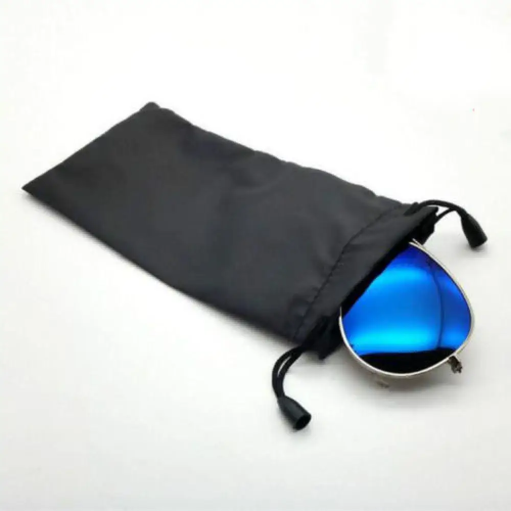 5Pcs/Pack Sunglasses Bags Black Simplicity Microfiber Soft Dust-proof Optical Glasses Carry Bag Portable Eyewear Accessories