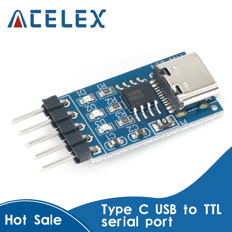 Модуль ch340n usb-c/TTL для последовательного порта Обновление MCU линия загрузки кисти |