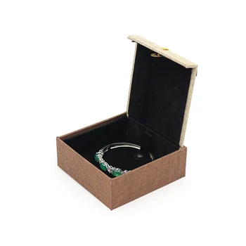 

Vintage Linen Copper Money Tassel Design Wooden Sign Lettering Jewelry Ring Pendant Bracelet Long Chain Gift Wrap Box for girl