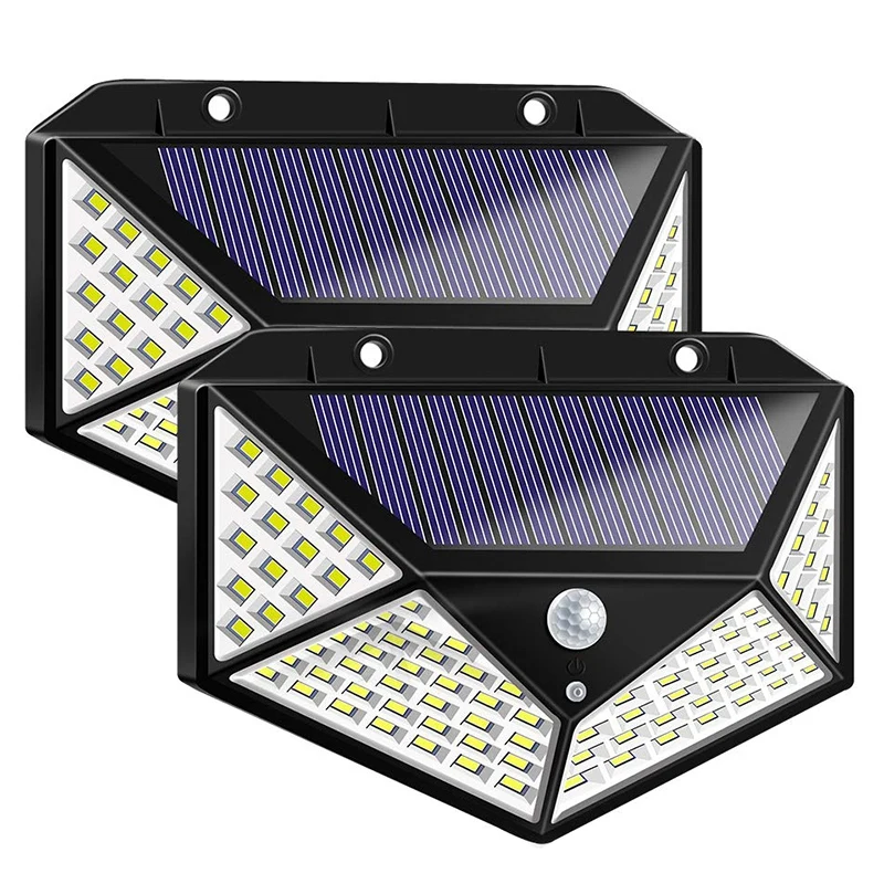 

Solar Light Outdoor Solar Motion Sensor Light 100 Led Outdoor Waterproof Wall Light Night Light 3 Modes,Wide Angle 270°,Suitable