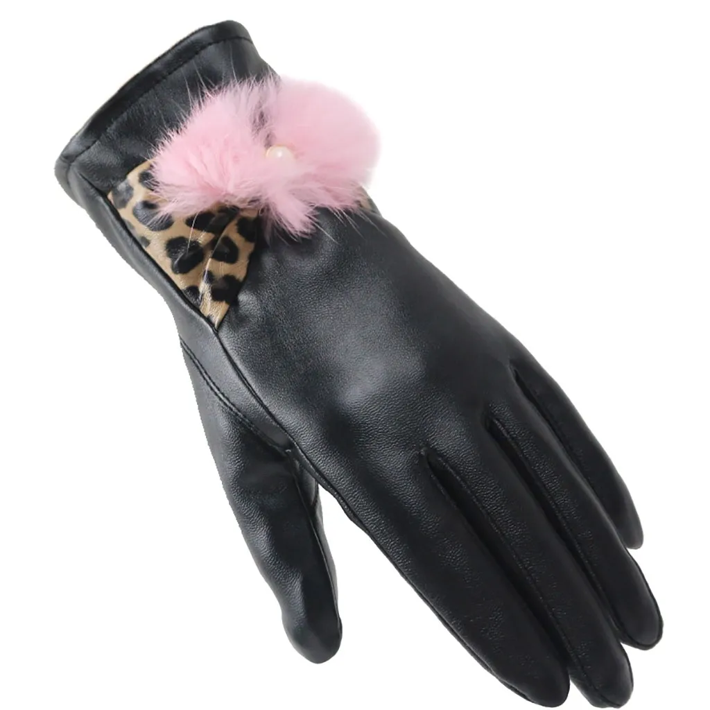 Зимние перчатки зимние водонепроницаемые противоскользящие эластичные манжеты термальные перчатки с мягкой подкладкой перчатки женские# YL5