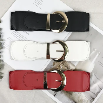 

Wide belt woman waist elastic belts for women plus size cummerbunds designer belts high quality big ceinture femme waistband