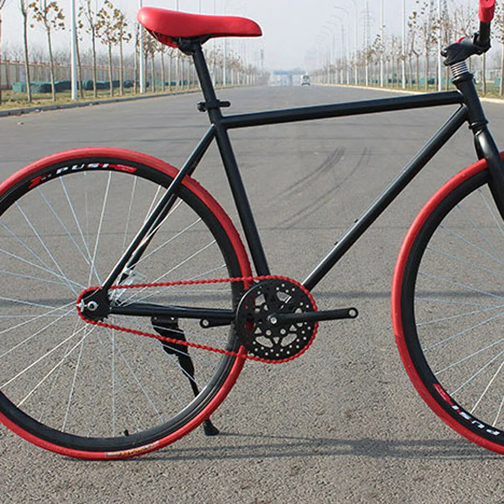 MTB велосипед Антикоррозийная цепь односкоростная прочная велосипедная цепь для фиксированной передачи велосипедная цепь горная дорога запчасти для велосипеда