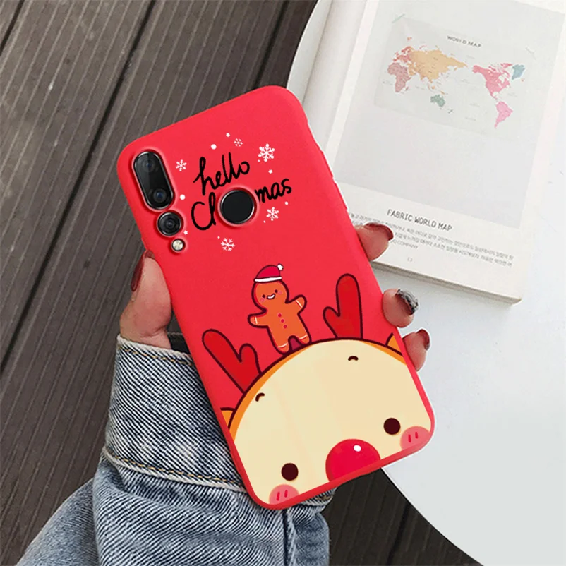 Рождественский новогодний чехол для huawei P20 Lite Case P Smart P30 P8 P9 P10 mate 10 20 30 Lite Pro Nova 3 3i 4 5 TPU чехол