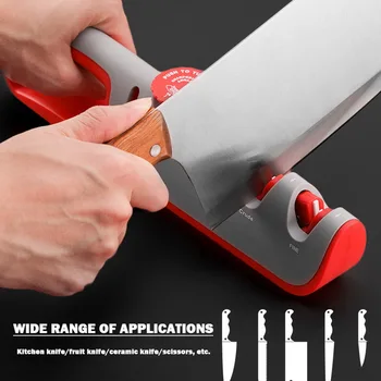 

Adjustable Manual Knife Sharpener 4 Stages Scissors Knives Sharpening Tool