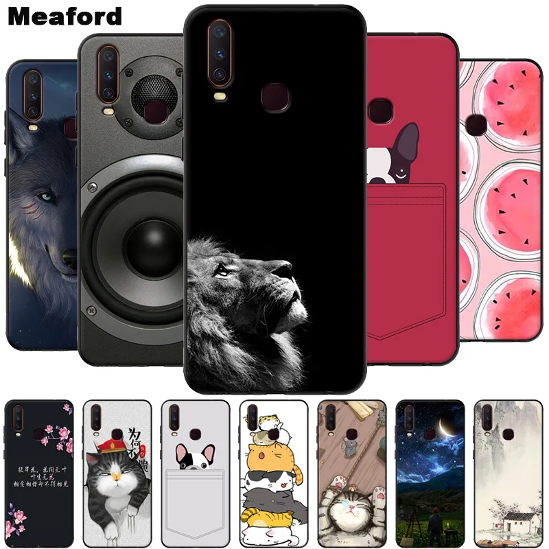 

For VIVO Y19 Case Soft TPU Silicone Fashion Cover for VIVO Y17 Y12 Y15 Y19 Y11 2019 y5s Phone Back Cover For Vivo U3X U10 U3