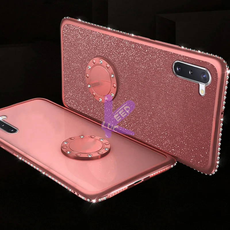 Силиконовый чехол для Huawei Nova 5 5i Pro с блестящим бриллиантом Honor 7A 7C 8A 8C 8S V10 Note 10 20 V20 Y5