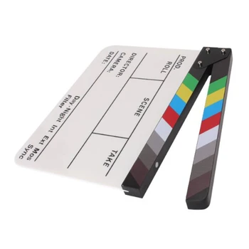 

Colorful Clapper Board Acrylic Director TV Movie Film Clapboard Tools MOLA