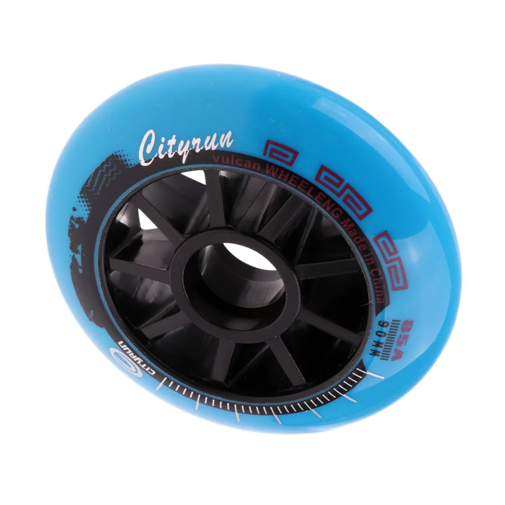 1 pcs Inline Roller Skate Wheel Replacement Skating Accessory Durable High Elastic Wear-resistant Sports Equipment 90/100/110mm